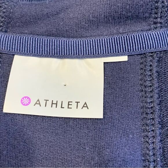 Athleta Lotus Hooded Zip Up Sleeveless Jacket Vest Size Large - Picture 9 of 10